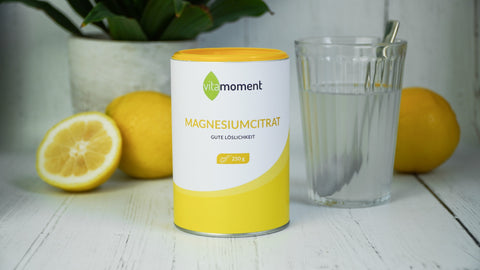 Eine Dose Magnesiumcitrat auf einem Tisch