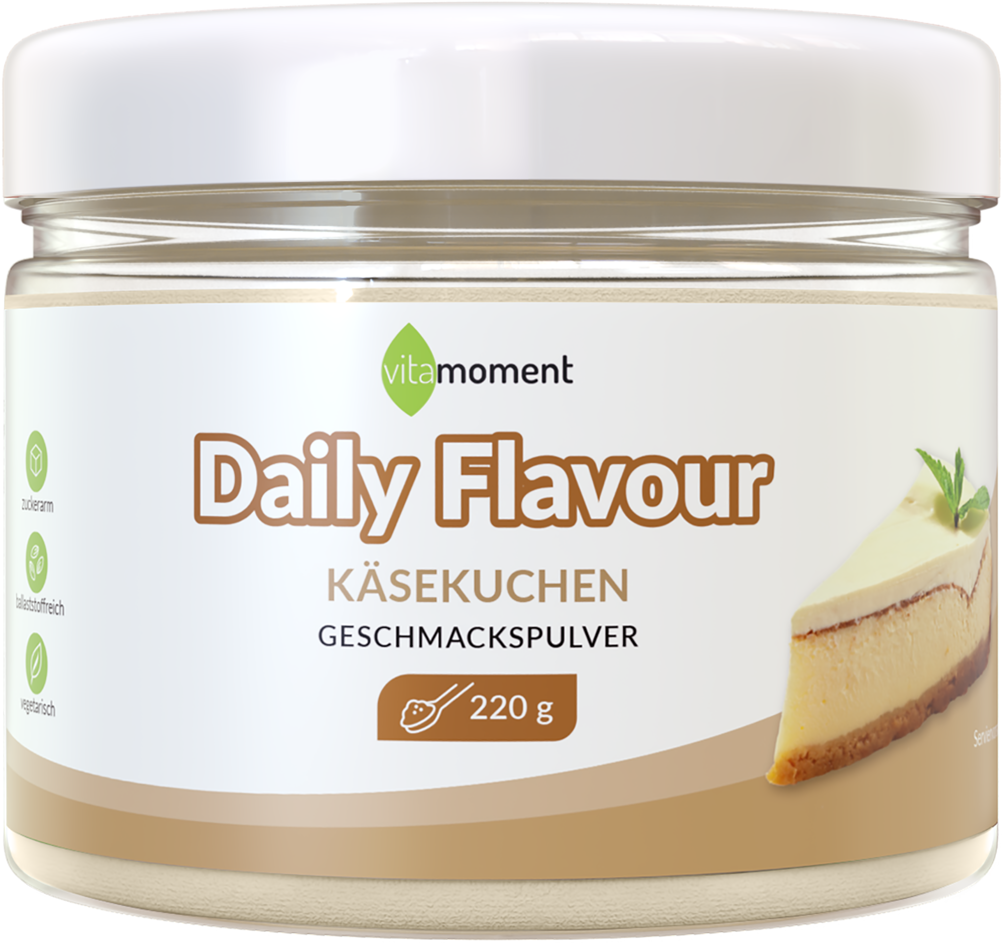 Daily Flavour Geschmackspulver (Club) - Käsekuchen - VitaMoment Produkt