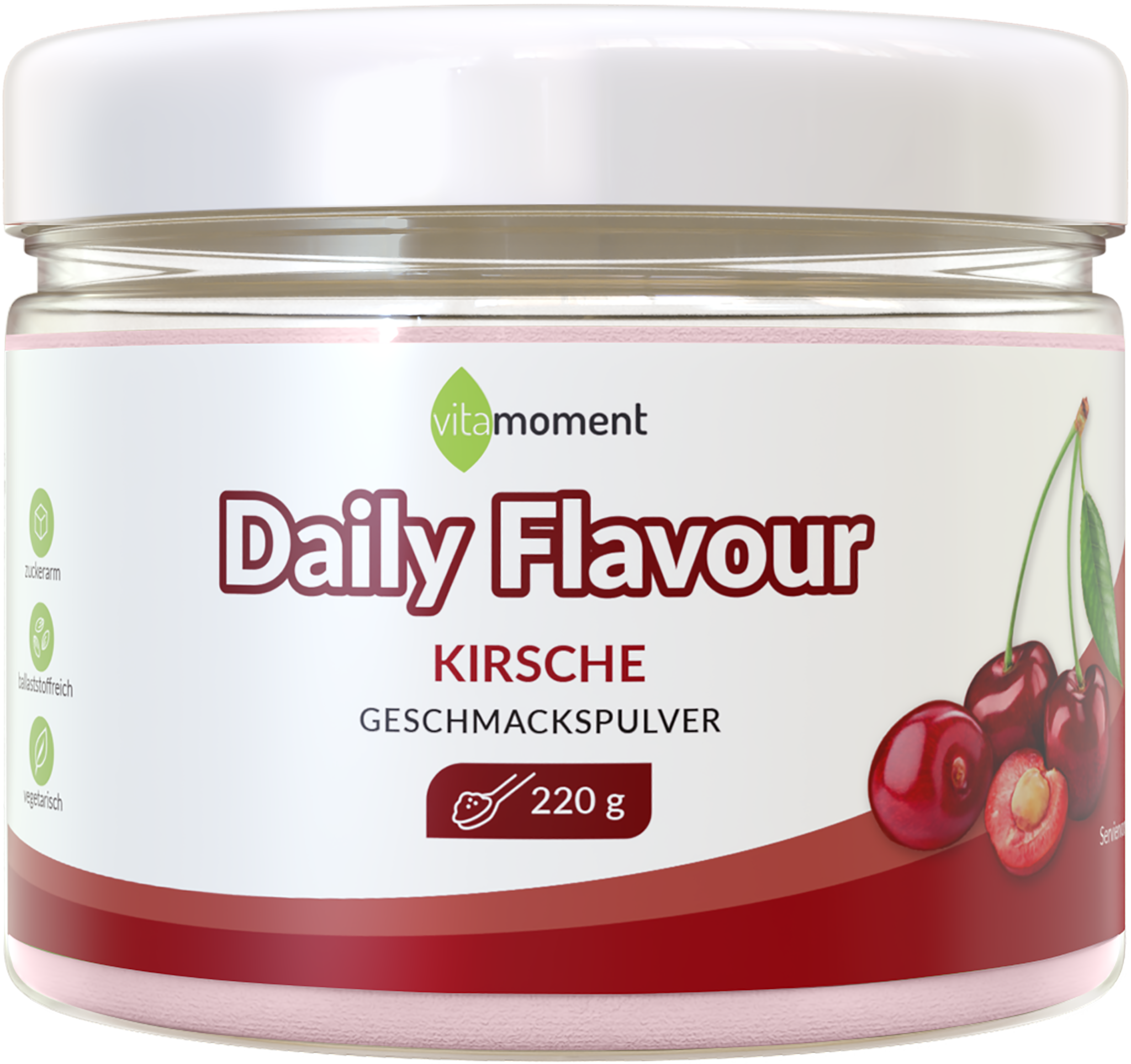 Daily Flavour Geschmackspulver (Club) - Kirsche - VitaMoment Produkt