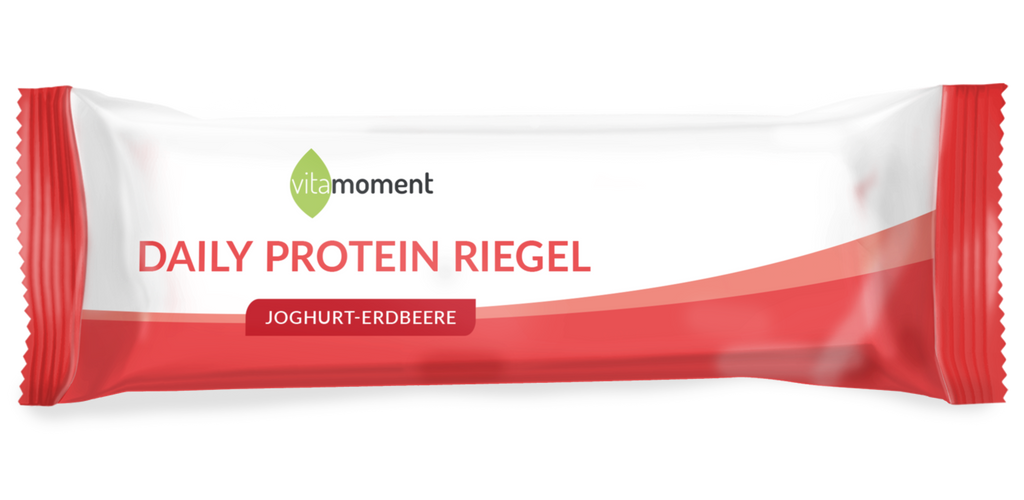 Daily Protein Riegel - Joghurt-Erdbeere, Einzeln (50g) - VitaMoment Produkt