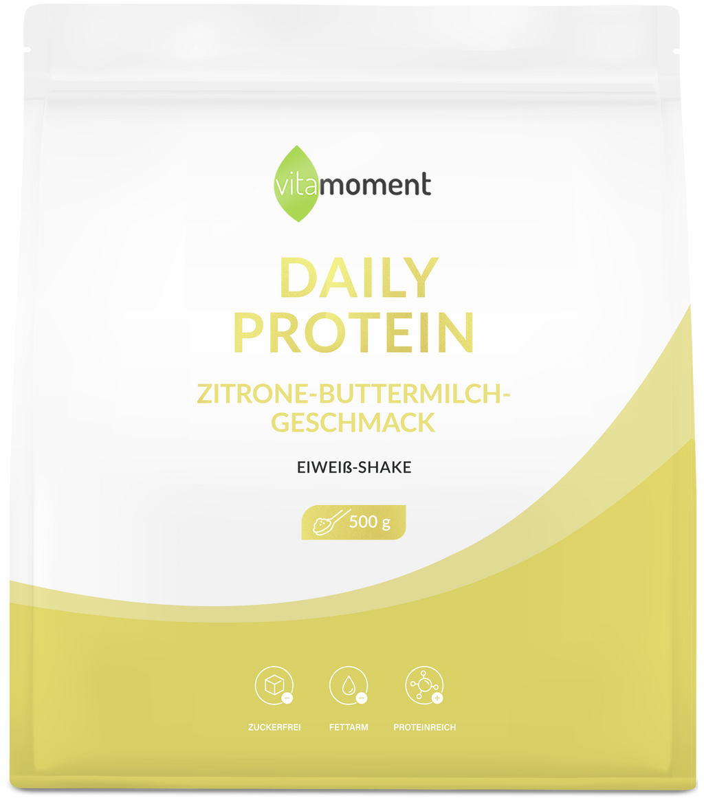 Daily Protein Shake - Zitrone-Buttermilch, 500g - VitaMoment Produkt