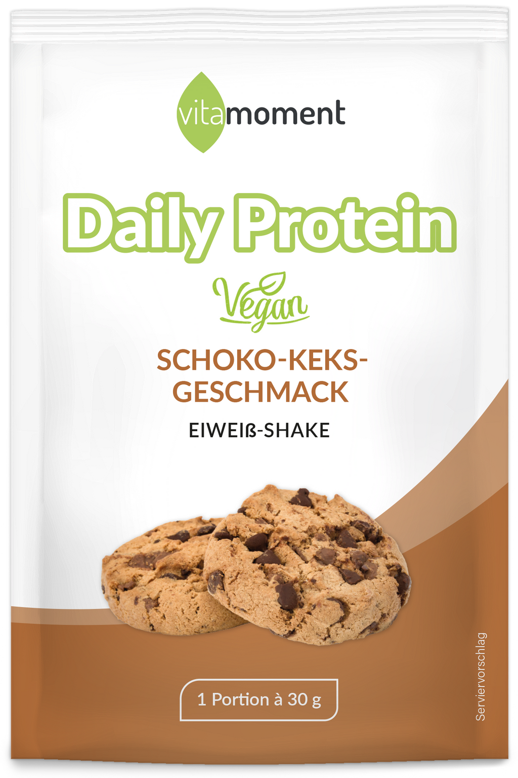 Daily Protein Shake Vegan - Schoko-Keks, 30g (Probe) - VitaMoment Produkt