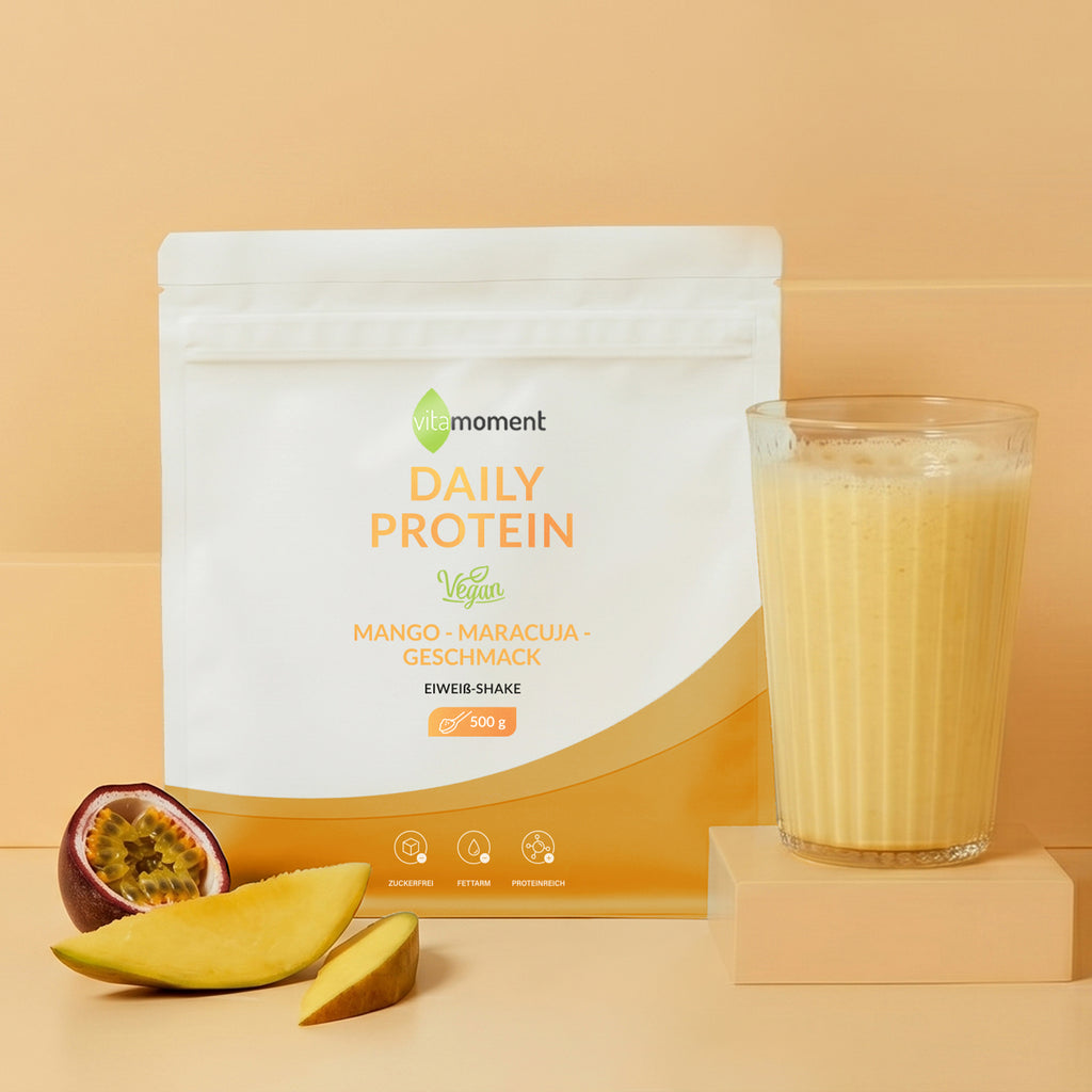 Daily Protein Shake Vegan - Vanille, 500g - VitaMoment Produkt