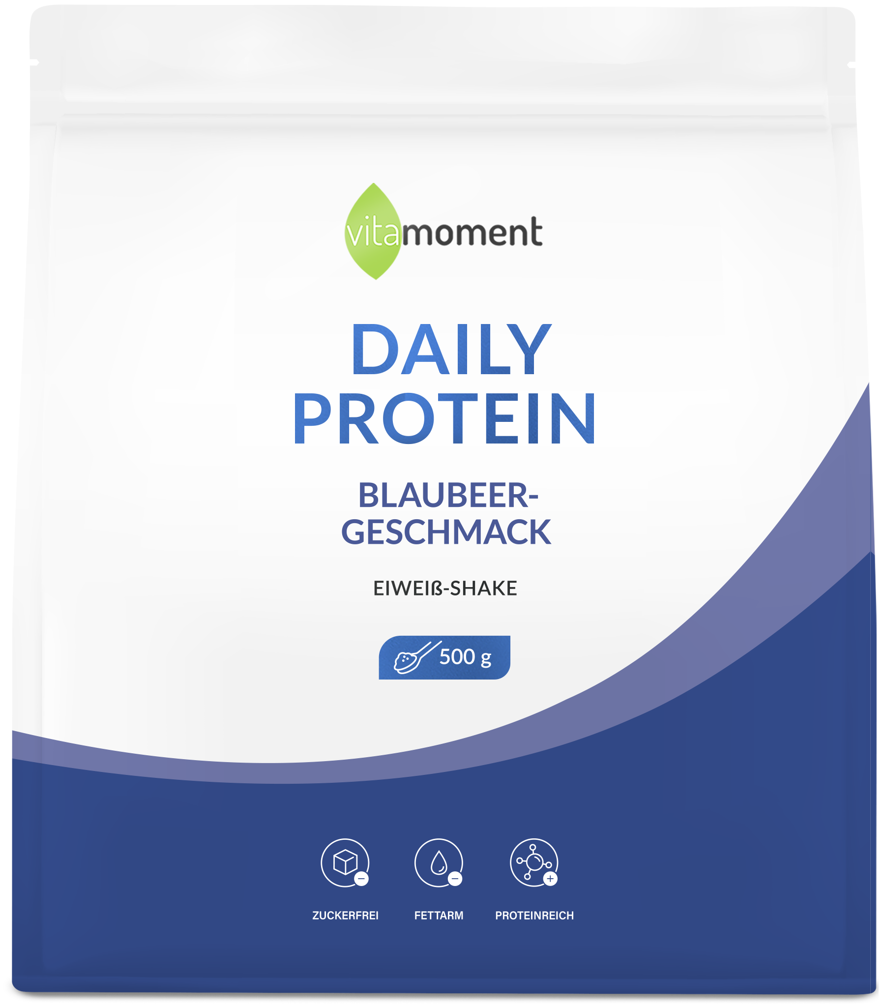 Daily Protein Shake - Blaubeer, 500g - VitaMoment Produkt