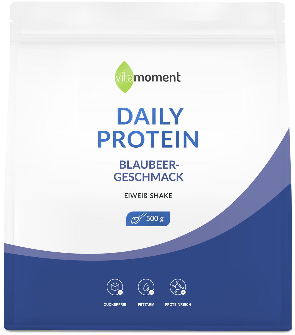 Daily Protein Shake - Blaubeer, 500g - VitaMoment Produkt
