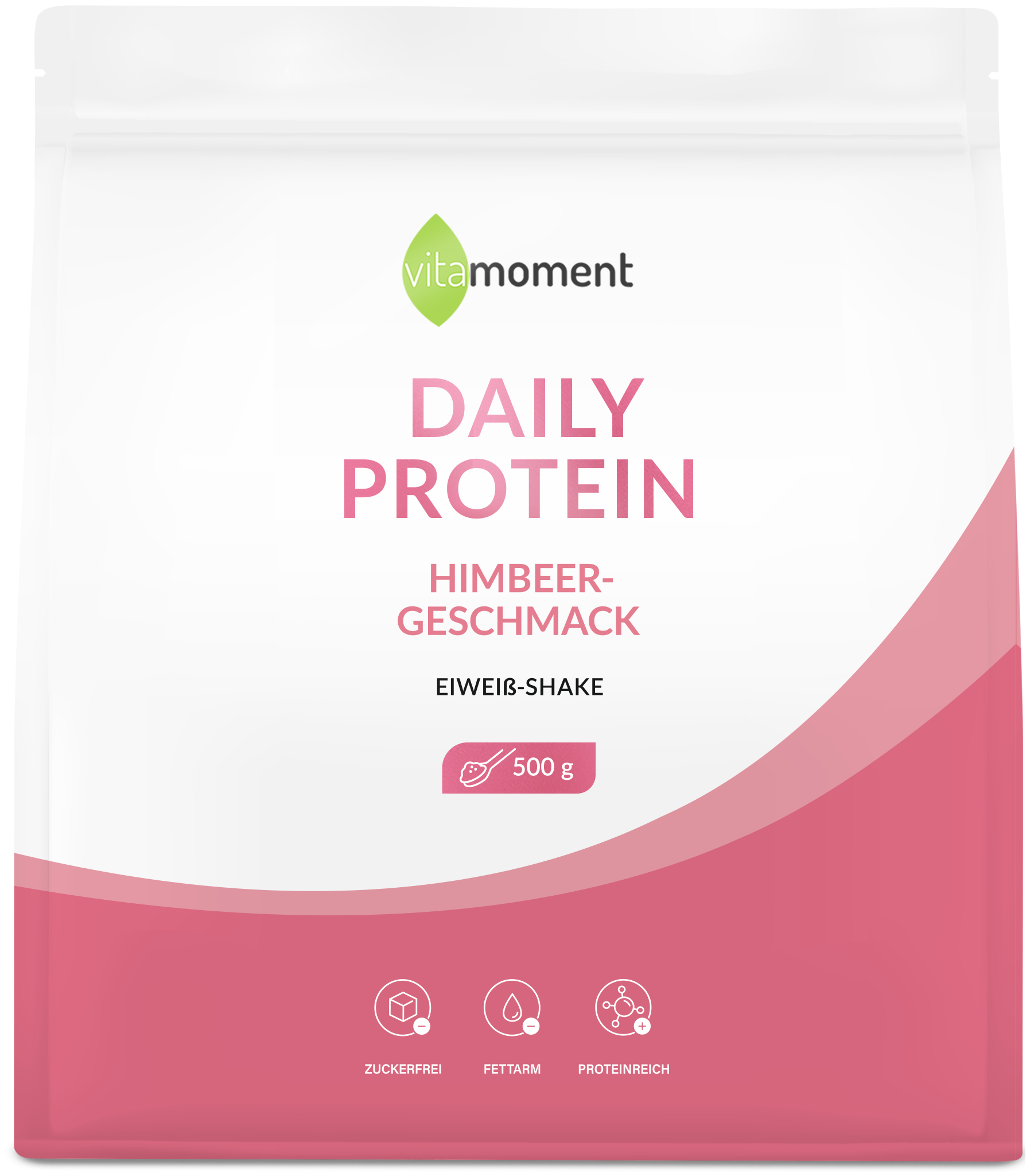 Daily Protein Shake - Himbeer, 500g - VitaMoment Produkt