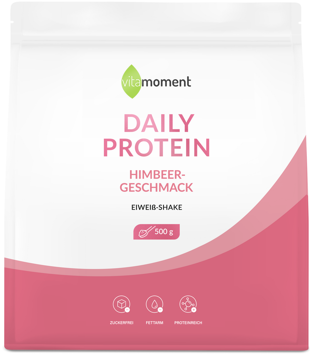Daily Protein Shake - Himbeer, 500g - VitaMoment Produkt