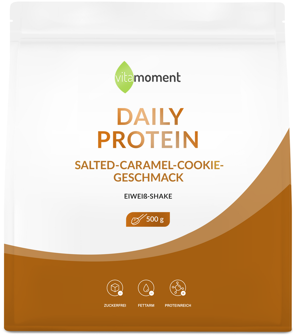 Daily Protein Shake - Salted-Caramel-Cookie, 500g - VitaMoment Produkt