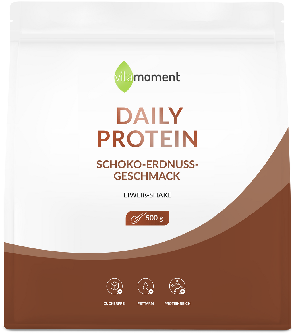 Daily Protein Shake - Schoko-Erdnuss, 500g - VitaMoment Produkt