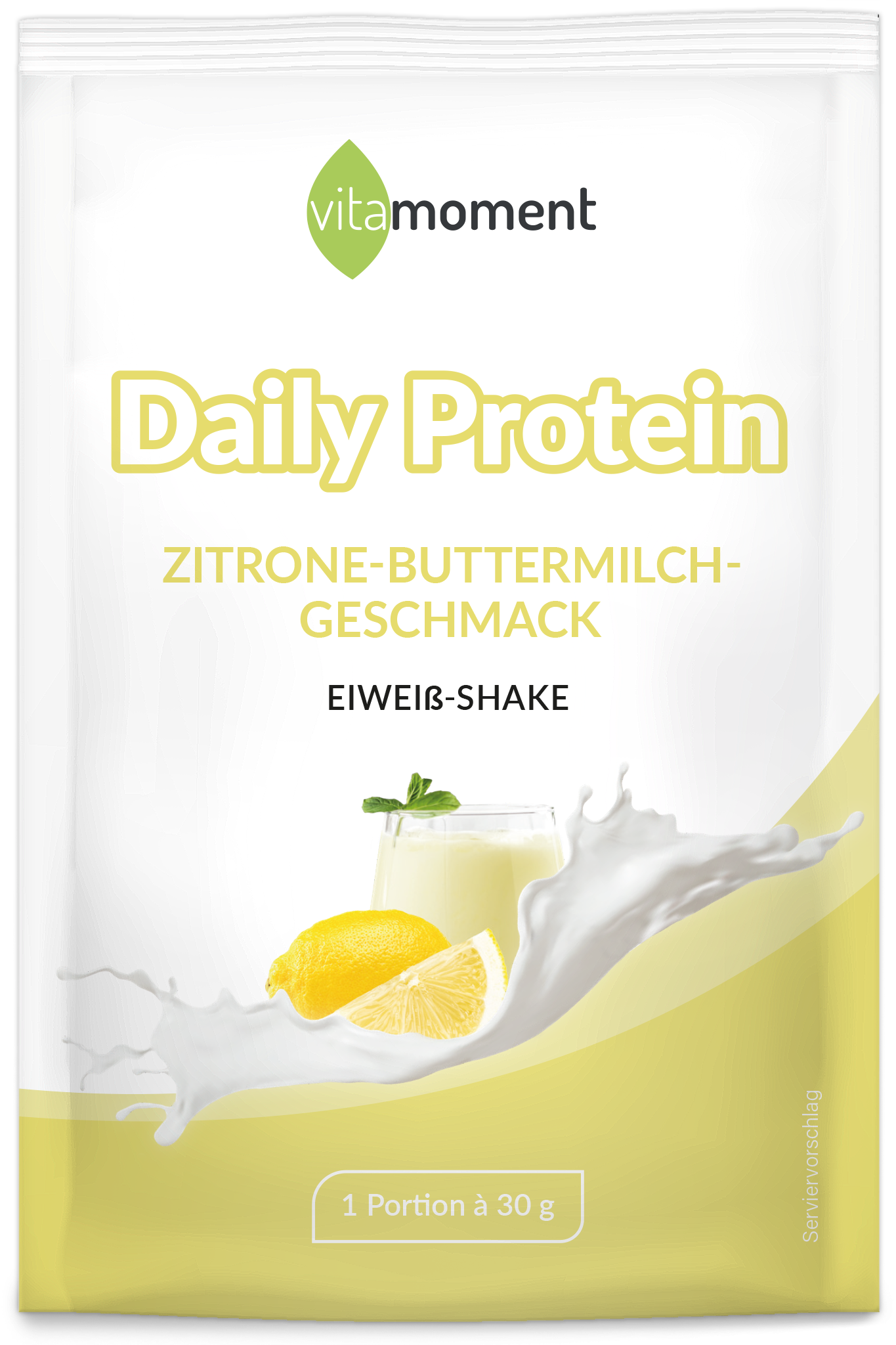 Daily Protein Shake - Zitrone-Buttermilch, 30g (Probe) - VitaMoment Produkt