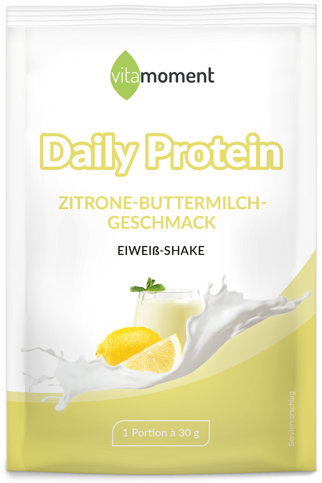 Daily Protein Shake - Zitrone-Buttermilch, 30g (Probe) - VitaMoment Produkt