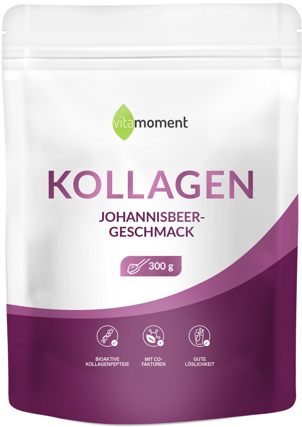 Kollagen - Johannisbeere, 300g - VitaMoment Produkt