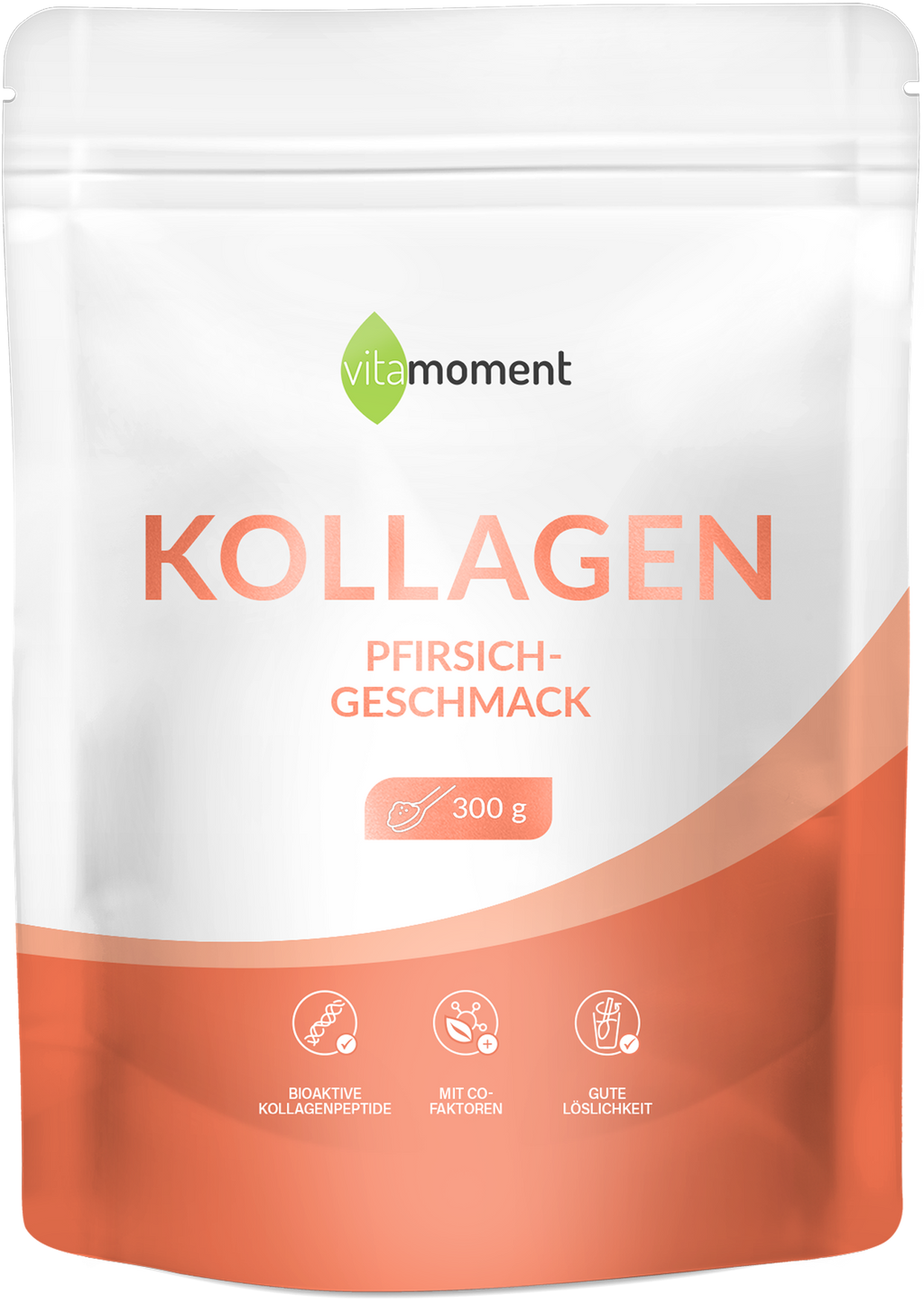 Kollagen - Pfirsich, 300g - VitaMoment Produkt