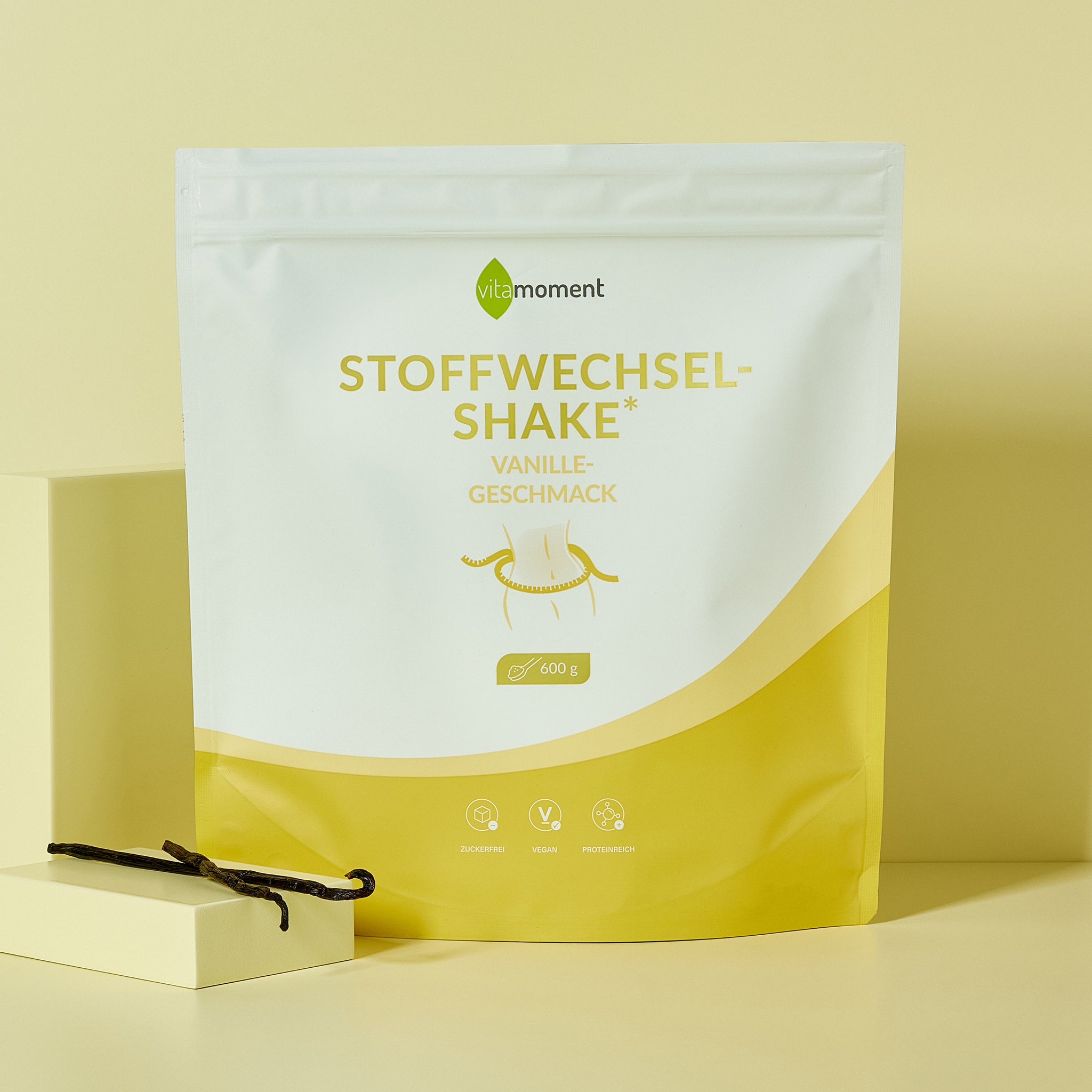 Stoffwechsel-Shake - Vanille, 600g - VitaMoment Produkt